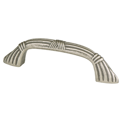 Final Sale, Special Order, Berenson Toccata Artisan Style 3 Inch Center to Center Weathered Nickel Cabinet Pull, Zinc Material, Ideal for Cabinets