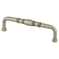 Final Sale, Special Order, Berenson Forte 6 Inch Center to Center Weathered Nickel Cabinet Pull, Zinc Material, Transitional Style