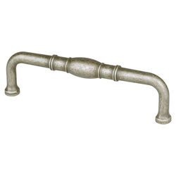 Final Sale, Special Order, Berenson Forte 4 Inch Center to Center Weathered Nickel Cabinet Pull, Zinc Material, Transitional Style