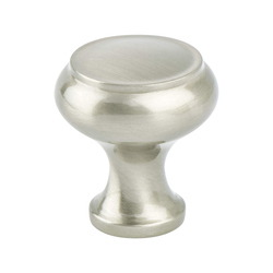 Berenson Forte 1-1/4 Inch Diameter Brushed Nickel Cabinet Knob, Zinc Material, Transitional Style