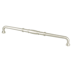 Berenson Forte 18 Inch Center to Center Brushed Nickel Appliance Pull, Zinc Material, Transitional Style