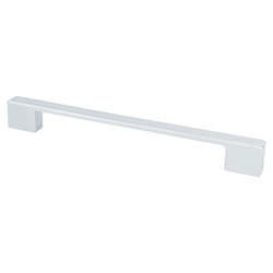 Berenson Skyline 8-13/16 Inch Center to Center Polished Chrome Cabinet Pull, Contemporary Zinc Material with Uptown Appeal