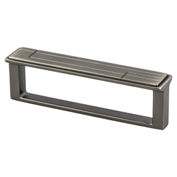 Berenson Oak Park 3-3/4 Inch Center to Center Vintage Nickel Cabinet Pull, Artisan Style, Zinc Material