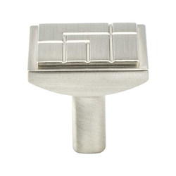 Berenson Oak Park 1-1/8 Inch Diameter Brushed Nickel Cabinet Knob, Artisan Style Zinc Material for Home and Business