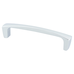 Berenson Aspire 5-1/16 Inch Center to Center Polished Chrome Cabinet Pull, Zinc Material, Transitional Style