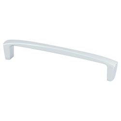 Berenson Aspire 6-5/16 Inch Center to Center Polished Chrome Cabinet Pull, Zinc Material, Transitional Style