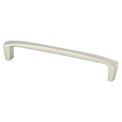 Berenson Aspire 6-5/16 Inch Center to Center Brushed Nickel Cabinet Pull, Zinc Material, Transitional Style, Classic Comfort Series
