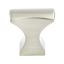Berenson Aspire 1-1/4 Inch Length Brushed Nickel Cabinet Knob, Zinc Material, Transitional Style, Classic Comfort Series
