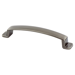 Berenson Oasis 5-1/16 Inch Center to Center Brushed Tin Cabinet Pull, Zinc Material, Transitional Style