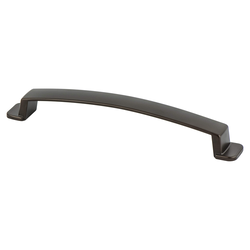 Berenson Oasis 6-5/16 Inch Center to Center Oil Rubbed Bronze Cabinet Pull, Zinc Material, Transitional Style