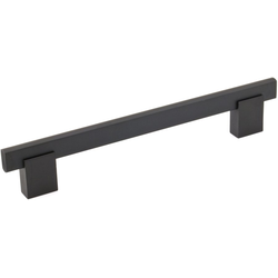 Madison 6-5/16 Inch Center to Center Contemporary Cabinet Pull, Matte Black