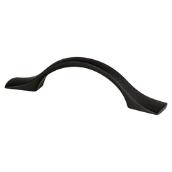 Berenson Echo 3 Inch Center to Center Matte Black Cabinet Pull, Traditional Style Zinc Material for Home and Business