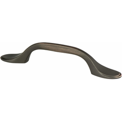 Berenson Advantage Plus 1, 3 inch Center to Center, Verona Bronze Cabinet Pull, Zinc Material, Traditional Style