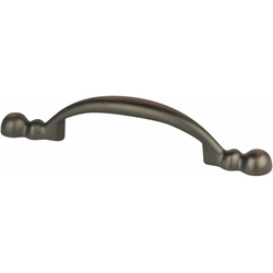 Berenson Advantage Plus 2 Pull, 3 Inch Center to Center, Verona Bronze, Traditional Design for Cabinets and Drawers