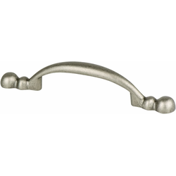 Final Sale, Special Order, Berenson Advantage Plus 2 Pull, 3 Inch Center to Center, Weathered Nickel, Traditional Design for Cabinetmakers