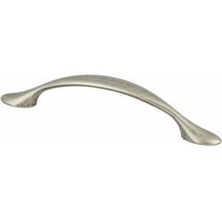 Final Sale, Special Order, Berenson Advantage Plus 3, 3-3/4 Inch C/C, Weathered Nickel Cabinet Pull, Zinc Material, Transitional Style