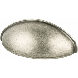 Final Sale, Special Order, Berenson Advantage Plus 3, 2-1/2 Inch C/C, Weathered Nickel Cabinet Cup Pull, Zinc Material, Transitional Style