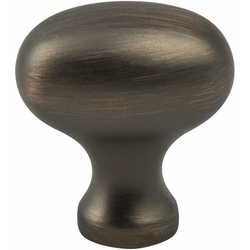 Berenson Advantage Plus 3, 1-1/8 Inch Diameter Verona Bronze Cabinet Knob, Zinc Material, Transitional Style
