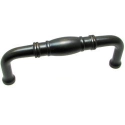 Pincourt 3 Inch Center to Center Traditional Cabinet Pull, Brushed Oil-Rubbed Bronze