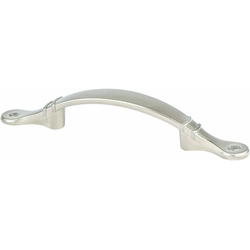 Berenson Advantage Plus 4, 3 inch CC Brushed Nickel Ringed Arch Pull for Cabinets and Drawers