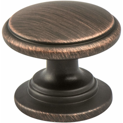 Berenson Advantage Plus 5 Traditional 1-3/16 Inch Diameter Verona Bronze Cabinet Knob, Zinc Material, Perfect for Cabinets and Furniture