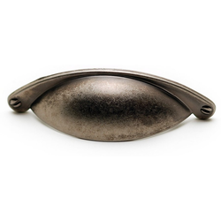 Sorbonne 2-17/32 Inch Center to Center Traditional Cabinet Pull, Pewter