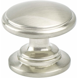 Berenson Advantage Plus 5 Traditional 1-3/16 Inch Diameter Brushed Nickel Cabinet Knob, Zinc Material