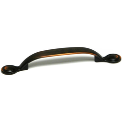 Notre-Dame 3-25/32 Inch Center to Center Traditional Cabinet Pull, Brushed Oil-Rubbed Bronze