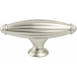 Berenson Advantage Plus 5 Traditional Knob, 2-9/16 Inch Length, Brushed Nickel Finish, Zinc Material for Cabinets