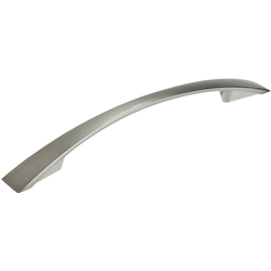 Silverthorn 5-1/32 Inch Center to Center Contemporary Cabinet Pull, Brushed Nickel