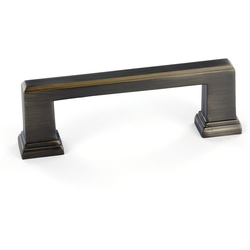 Mirabel 3-25/32 Inch Center to Center Transitional Cabinet Pull, Antique Nickel