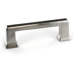 Mirabel 3-25/32 Inch Center to Center Transitional Cabinet Pull, Brushed Nickel