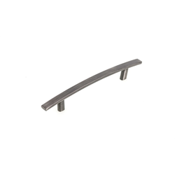 Padova 5-1/32 Inch Center to Center Transitional Cabinet Pull, Black Stainless Steel