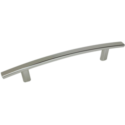Padova 5-1/32 Inch Center to Center Transitional Cabinet Pull, Polished Nickel