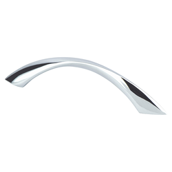 Berenson Advantage Plus 6, 96mm CC Polished Chrome Twisted Arch Pull for Cabinets, Zinc Material, Contemporary Style