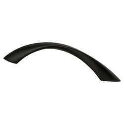 Berenson Advantage Plus 6, 6MM Width, Matte Black Cabinet Pull, Zinc Material, Contemporary Style, 96mm Center to Center