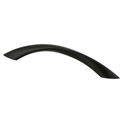 Berenson Advantage Plus 6, 8MM Width, Matte Black, Zinc, Contemporary Style Cabinet Pull