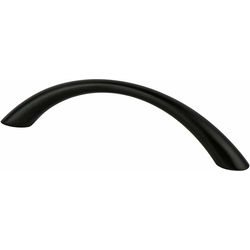 Berenson Advantage Plus 7, 4-1/2 Inch Length Matte Black Contemporary Cabinet Pull, Aluminum Material