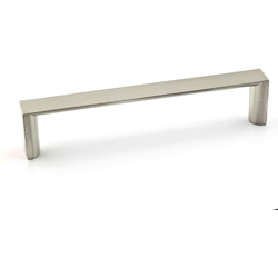 Megantic 5-1/32 Inch Center to Center Contemporary Cabinet Pull, Brushed Nickel