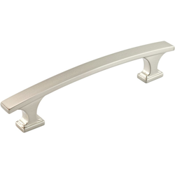 Rimouski 3-25/32 Inch Center to Center Transitional Cabinet Pull, Brushed Nickel