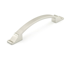 Teramo 5-1/32 Inch Center to Center Traditional Cabinet Pull, Brushed Nickel
