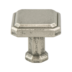 Final Sale, Special Order, Berenson Harmony 1-3/16 Inch Length Weathered Nickel Cabinet Knob, Traditional Style, Zinc Material, Ideal for Cabinets and Drawers
