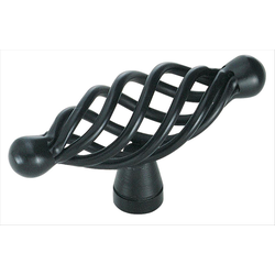 Clearance Sale, Village Classics 2-5/8 Inch Diameter Flat Black Cabinet Knob