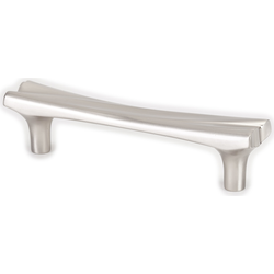 Berenson Puritan 3-3/4 Inch Center to Center Brushed Nickel Cabinet Pull, Artisan Style Zinc Material
