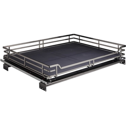 25-9/16 Inch Width Storage with Style Wire Pullout Basket, Black Nickel, Min. Cabinet Opening: 27 Inch Width