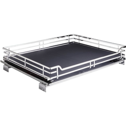 25-9/16 Inch Width Storage with Style Wire Pullout Basket, Polished Chrome, Min. Cabinet Opening: 27 Inch Width