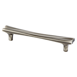 Berenson Puritan 5-1/16 Inch Center to Center Brushed Tin Cabinet Pull, Artisan Style Zinc Material