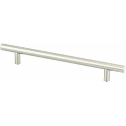 Berenson Advantage Plus 7 Transitional Brushed Nickel T-Bar Pull, 8-11/16 Inches Length, Steel Material, Perfect for Cabinets and Drawers