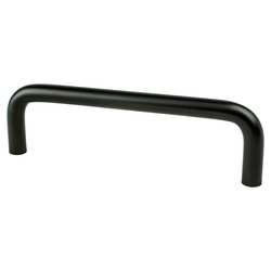 Berenson Advantage Wire Pulls 4 Inch Center to Center Traditional Style, Matte Black Steel Pull for Modern and Contemporary Interiors