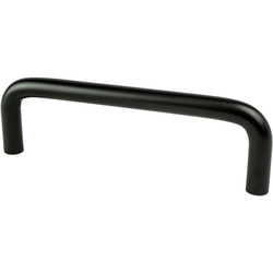 Berenson Advantage 3-3/4 Inch Center to Center Matte Black Steel Wire Pull, Traditional Style for Cabinets and Fixtures
